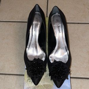 J. Renee 13W Black Emily Heels